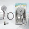 SET DOCCETTA SOFFIONE DOCCIA CON TUBO FLESSIBILE 1.5 METRI STAFFA BAGNO TX-9218