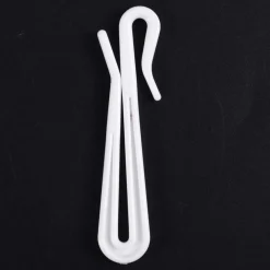 SET GANCI PER TENDE A PIEGHE REGOLABILE IN PLASTICA BIANCHE LUNGO 75 MM CASA BAGNO 87354