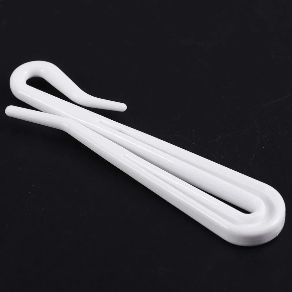 SET GANCI PER TENDE A PIEGHE REGOLABILE IN PLASTICA BIANCHE LUNGO 75 MM CASA BAGNO 87354