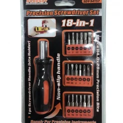 SET 18IN1 CACCIAVITI PUNTE ASSORTITE TOOLS PRECISIONE SCREDRIVER TORX ANTISCIVOLO