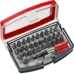 SET INSERTI BIT A 6 PUNTE TORX PER TRAPANO AVVITATORE CON CASSETTA IN PLASTICA