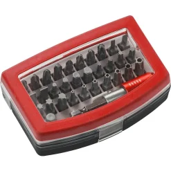 SET INSERTI BIT A 6 PUNTE TORX PER TRAPANO AVVITATORE CON CASSETTA IN PLASTICA