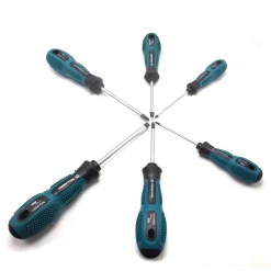 SET KIT 7 CACCIAVITI CACCIAVITE CON MANICO ERGONOMICO PUNTA A STELLA A TAGLIO