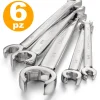 SET KIT 6 CHIAVI POLIGONALI DOPPIE APERTE CHROME VANADIUM CHIAVE A STELLA ANELLO
