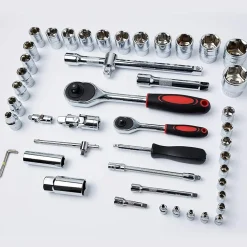 SET KIT 46 PEZZI CHIAVI A BUSSOLA CON CRICCHETTO 1/4