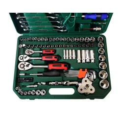 SET KIT UTENSILI 121 PZ BUSSOLE CHIAVE CHIAVI CRICCHETTO ATTREZZI 1/4" 3/8" 1/2"