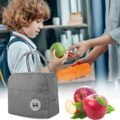 SET LUNCH BOX CON BORSA TERMICA CONTENITORI POSATE 6PZ PER PRANZO UFFICIO SCUOLA CAMPEGGI