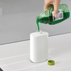 SET ORGANIZER PER LAVELLO DISPENSER DI SAPONE LIQUIDO + BOTTIGLIA + CONTENITORE