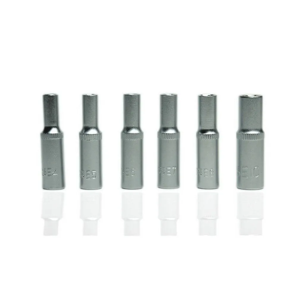 SET 7PZ 6 CHIAVI BUSSOLA TORX 1/4" SCANALATI STRISCIA CLIP MILLERIGHE CHIAVINO