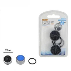 SET 2PZ AERATORE PER RUBINETTI FILTRI ABS 28 MM ROMPIGETTO M28 GUARNIZIONI 59037