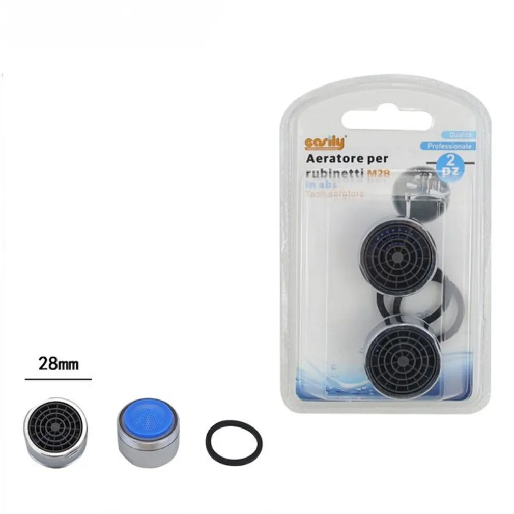 SET 2PZ AERATORE PER RUBINETTI FILTRI ABS 28 MM ROMPIGETTO M28 GUARNIZIONI 59037