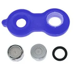 SET 6PZ AERATORE RUBINETTO M24 IN ABS FILTRO BAGNO CUCINA CHIAVE ROMPIGETTO 87988