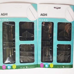 SET 110PZ. AGHI DA CUCITO VARIE MISURE FORMATI SARTA FAI DA TE VIAGGIO PER LANA COTONE