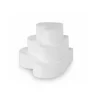 SET 3PZ BASE STAMPO CUORE POLISTIROLO 3 DIVERSE MISURE TORTA CAKE DESIGN DECORAZIONE