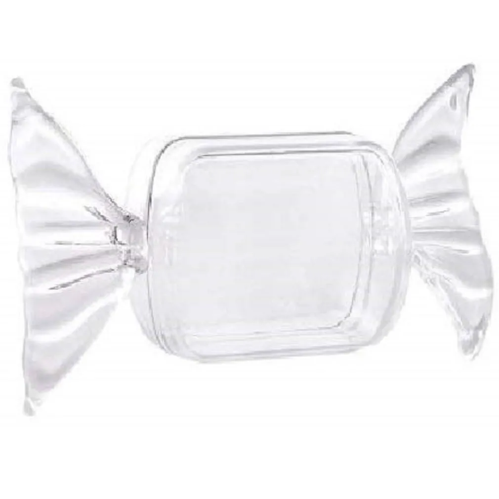 SET 15PZ BOMBONIERA BOMBONIERE CARAMELLA PLEXIGLASS 6X3.5CM PORTACONFETTI COMPLEANNO