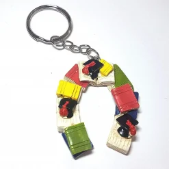 SET 12PZ BOMBONIERA FERRO DI CAVALLO LAUREA CAPPELLO LIBRO FORTUNA CERAMICA PORTACHIAVE