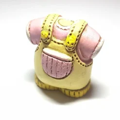 SET 12PZ BOMBONIERA VESTITINO ROSA 3D BAMBINA CERAMICA APPOGGIO BATTESIMO NASCITA