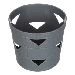 SET 3PZ CESTO CESTINO PORTAOGGETTI ORGANIZZATORE TONDO 10X10X9CM ASSORTITI 10711