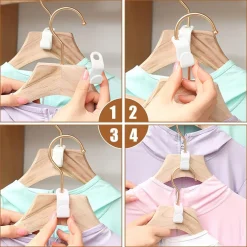 SET 6PZ CONNETTORE APPENDIABITI COLLEGAMENTO GANCI GRUCCE APPENDINI SALVASPAZIO 87355