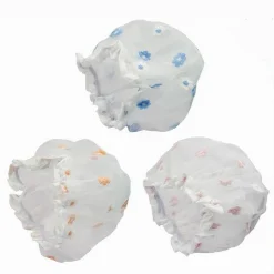 SET 2PZ CUFFIA PER DOCCIA BAGNO ELASTICO FANTASIA A FIORI PROTEGGE CAPELLI 79482