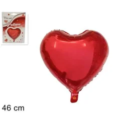 SET 4PZ CUORE ROSSO ELIO 46CM 18" PALLONE PALLONCINO SAN VALENTINO ADDOBBO FESTA
