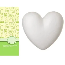 SET 2PZ CUORI POLISTIROLO 10 CM APRIBILE DECOUPAGE DECORARE SAN VALENTINO 198924