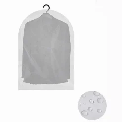 SET 2PZ CUSTODIA SACCA COPRIABITI COPRI ABITO VESTITO GIACCA 60X140 CM EVA 87412