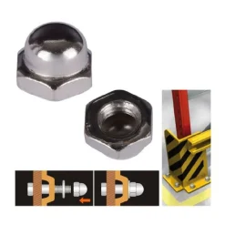 SET 12PZ DADO DADI CIECHI ESAGONALI M8 SERRAGGIO 8 MM PER CHIAVE ESAGONALE 94919