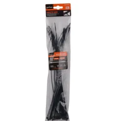 SET 30PZ FASCETTE CAVI CAVO NERO STRINGENTI IN PLASTICA NYLON 3.6 X 300 MM 92383