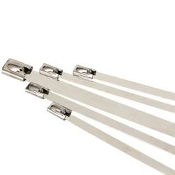 SET 35PZ FASCETTE DI METALLO ACCIAIO SIGILLO 4.6x300MM AUTO STRINGENTI CABLAGGIO FERMACAVO
