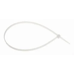 SET 100PZ FASCETTE SERRACAVO AUTOBLOCCANTI IN NYLON BIANCO 4.8 X 300MM 48-300-B