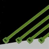 SET 100PZ FASCETTE SERRACAVO AUTOBLOCCANTI IN NYLON VERDE 4.8MM X 250MM 48-250-V