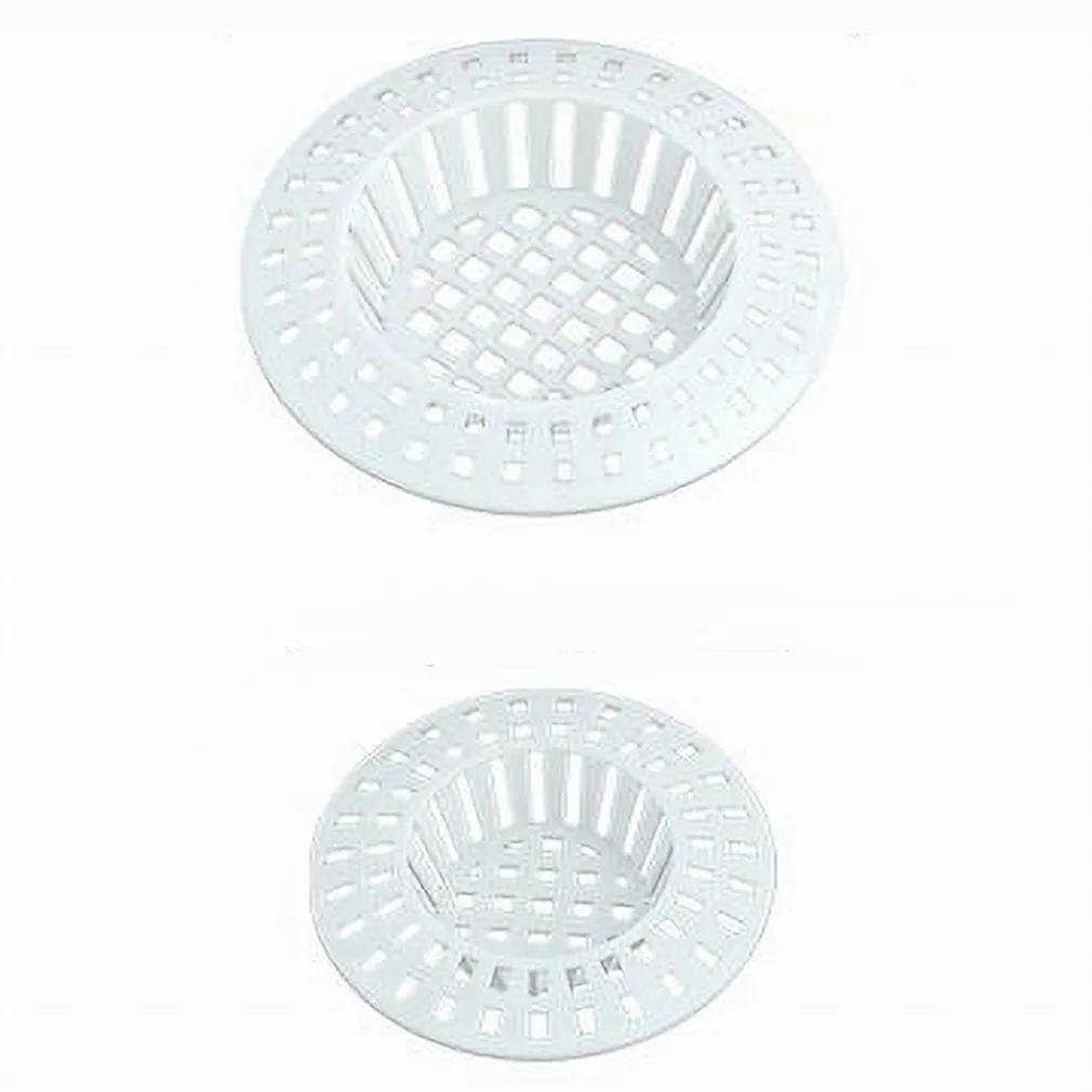 SET 2PZ FILTRO A RETE RACCOGLI RIFIUTI SCARICO PER LAVELLO DA 6/7CM BIANCO 87629