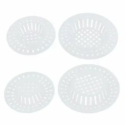 SET 2PZ FILTRO A RETE RACCOGLI RIFIUTI SCARICO PER LAVELLO DA 6/7CM BIANCO 87629