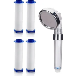 SET 4PZ FILTRO IN COTONE PP RICAMBIO PER DOCCETTA SOFFIONE DOCCIA RIMOVIBILI 59998