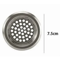 SET 2PZ FILTRO PER PROTEZIONE SCARICO LAVELLO DA CUCINA BAGNO DOCCIA 7.5CM 10398