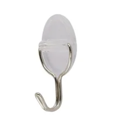 SET 3PZ GANCI APPENDINI ADESIVI PARETE CASA CUCINA BAGNO ATTACCAPANNI OVALE 87010