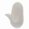 SET 2PZ GANCI APPENDINI ADESIVI BIANCO PARETE CASA CUCINA BAGNO ATTACCAPANNI 87017