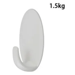 SET 2PZ GANCI APPENDINI ADESIVI PARETE CASA CUCINA BAGNO ATTACCAPANNI OVALI 59676