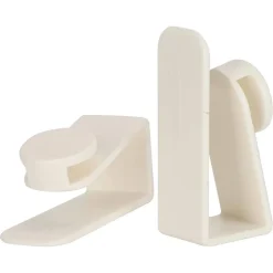 SET 2PZ GANCI PER PORTA ARMADIO PORTATILI PER APPENDERE OGGETTI CASA BIANCO 87359