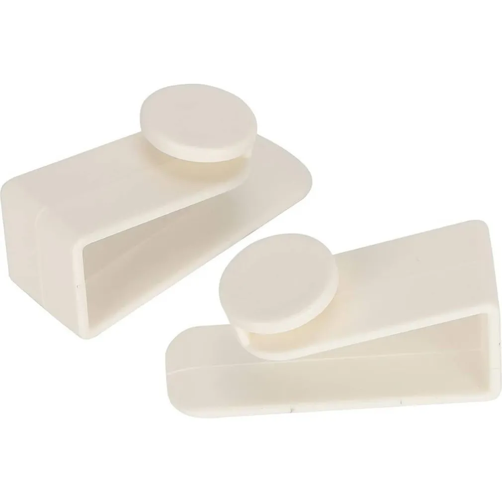 SET 2PZ GANCI PER PORTA ARMADIO PORTATILI PER APPENDERE OGGETTI CASA BIANCO 87359