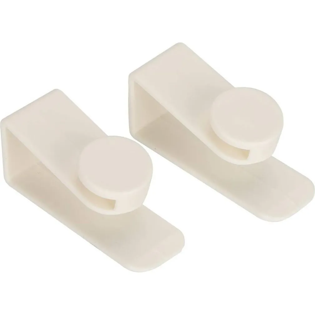 SET 2PZ GANCI PER PORTA ARMADIO PORTATILI PER APPENDERE OGGETTI CASA BIANCO 87359