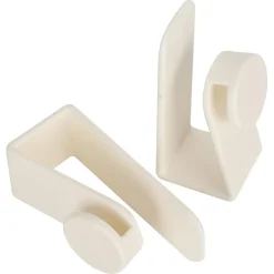 SET 2PZ GANCI PER PORTA ARMADIO PORTATILI PER APPENDERE OGGETTI CASA BIANCO 87359