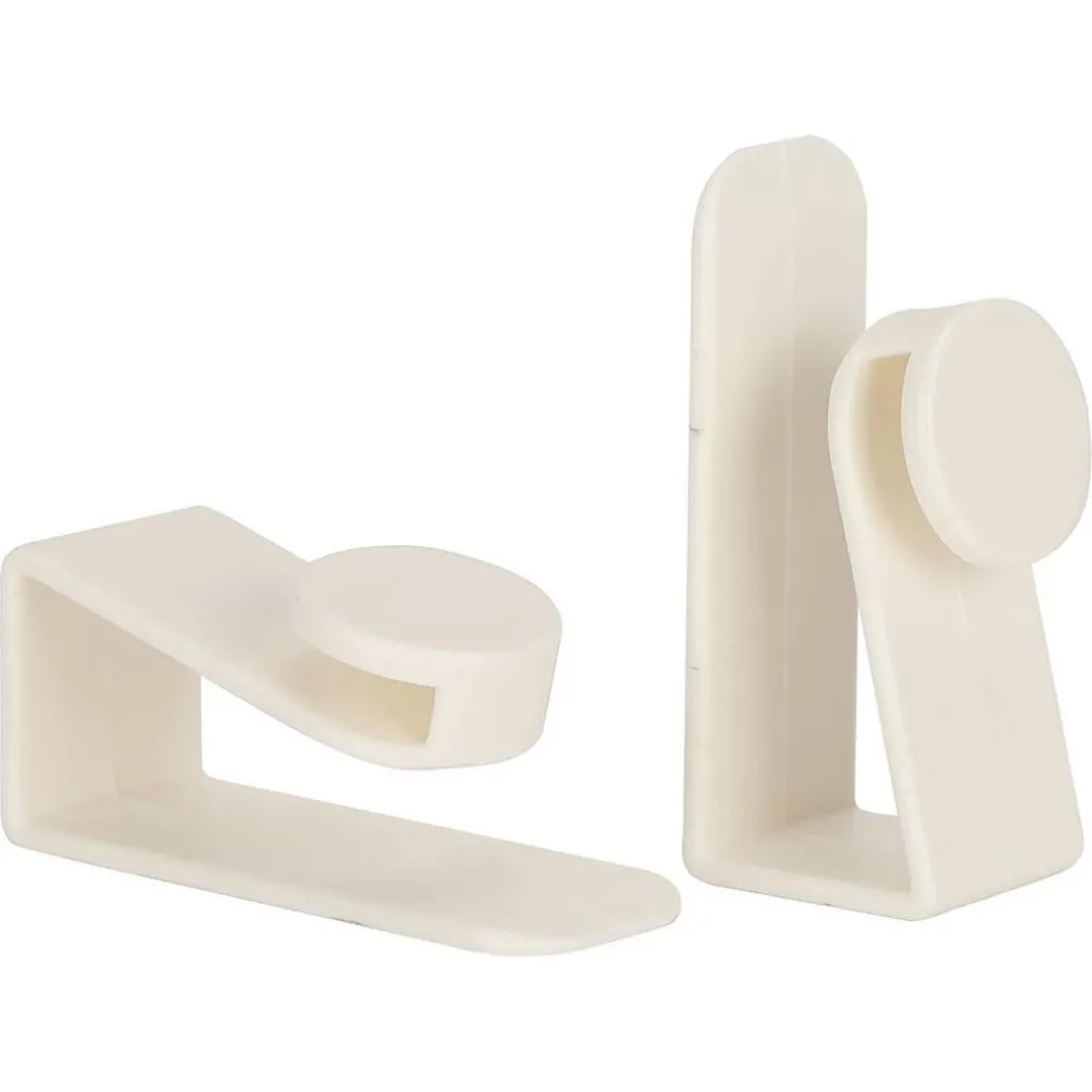 SET 2PZ GANCI PER PORTA ARMADIO PORTATILI PER APPENDERE OGGETTI CASA BIANCO 87359