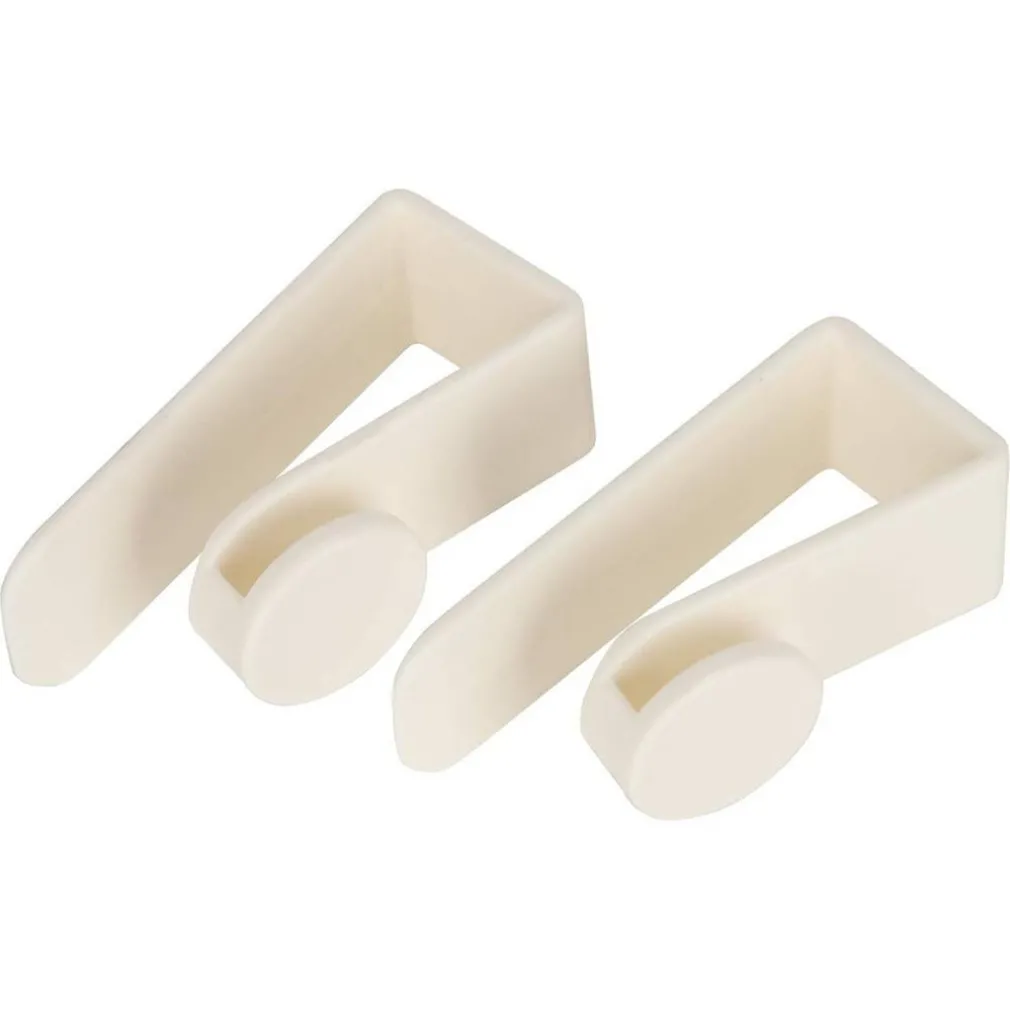 SET 2PZ GANCI PER PORTA ARMADIO PORTATILI PER APPENDERE OGGETTI CASA BIANCO 87359