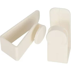 SET 2PZ GANCI PER PORTA ARMADIO PORTATILI PER APPENDERE OGGETTI CASA BIANCO 87359