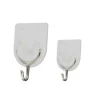 SET 5PZ GANCIO ATTACCAPANNI ADESIVO BIANCO PARETE LEGNO PORTE FASHION HOOK 59671