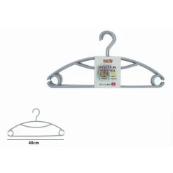 SET 5PZ GRUCCE STAMPELLE APPENDIABITI IN PLASTICA GRIGIA VESTITI PANTALONI 87684