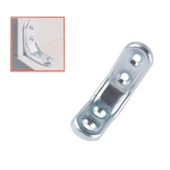 SET 2PZ LASTRINA AD ANGOLO 30X30MM SOSTEGNO STAFFA ANGOLARE CON VITI MOBILI 91211