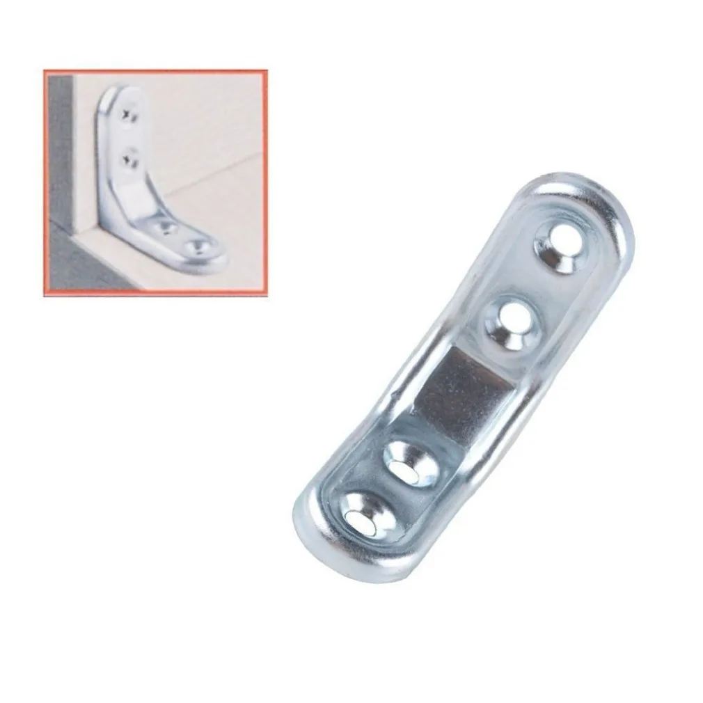 SET 2PZ LASTRINA AD ANGOLO 30X30MM SOSTEGNO STAFFA ANGOLARE CON VITI MOBILI 91211